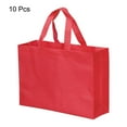 thumbnail image 3 of Unique Bargains Sac Cadeau Réutilisable Style Horizontal Non Tissé 25x35cm, Rouge Lot de 10, 3 of 5