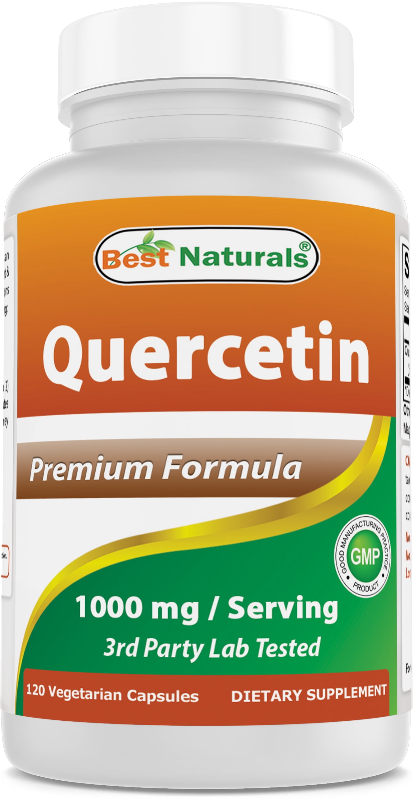 Best Naturals Quercetin 1000 mg/Serving 120 Vegetarian Capsules | Immune Health