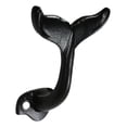 thumbnail image 6 of Pack Of 2 Black Cast Iron Nautical Baleen Blue Whale Tail Wall Coat Hook Hangers, 6 of 10