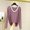 Purple, variant on Liweisiy Women's V Neck Pajama Shirts Long Sleeve Relaxed Fit Cooling Lightweight Tops Summer Casual Bassic Sleepwear Pink XL