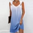 thumbnail image 2 of gakvbuo summer Tank dresses for women 2024 Sleeveless Mini Dress Sundresses Women's Geometric Printed Elegant Camisole Round Neck Dress, 2 of 5