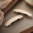 thumbnail image 6 of Matte Solid Color Hair Barrettes, Rectangle Spring Hair Clips, Non Slip for Women Girls Daily Hairstyle, Plastic, 2 Pack, 9.5 cm, 6 of 9