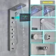 thumbnail image 1 of Sistema de torre de panel de ducha Led de acero inoxidable Plateado, 1 of 3