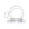 Wuyanis Wall Mounted Hair Dryer Holder Rack Vacuum Suction Hook Stainless Steel
