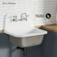 thumbnail image 2 of Loire 22" Cast Iron Rectangle Wall-Mounted Sink in Glossy Taupe, 2 of 8