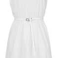 thumbnail image 4 of Cinturón de cuero ajustado ajustable para mujer Cinturones estrechos de moda Correa de cintura minimalista blanco 95-115cm/37.4-45.67, 4 of 4