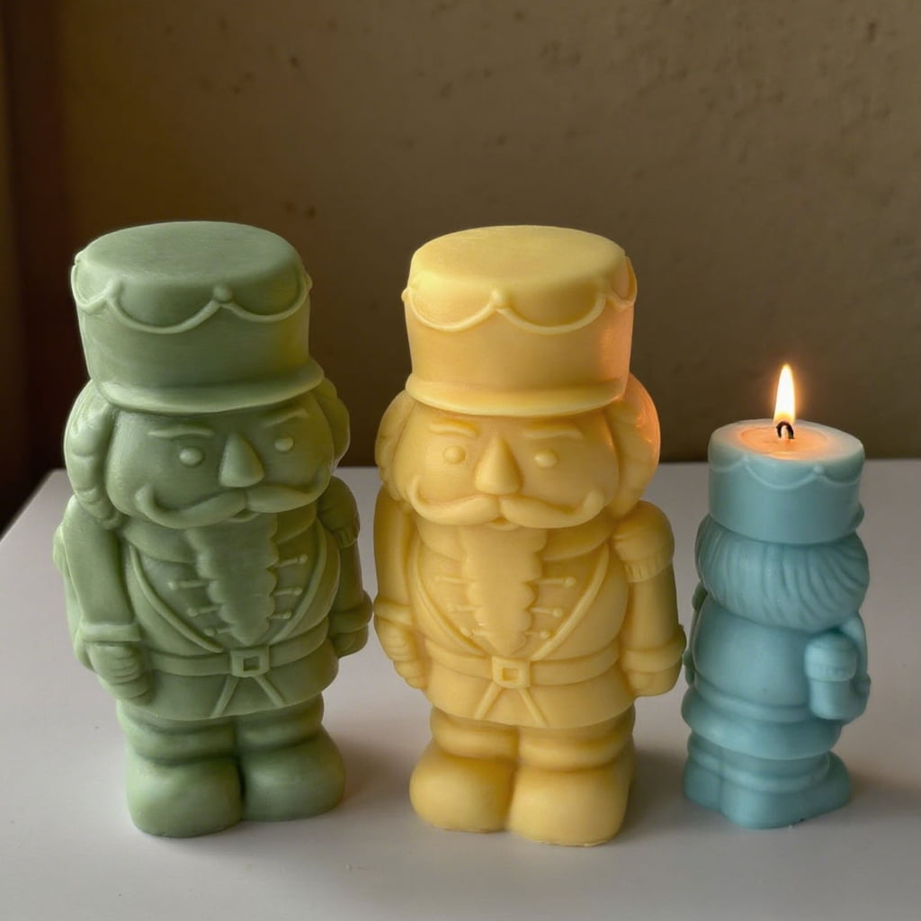 Silicone Moulds 3D Walnuts Soldier Candle Molds Epoxy Resin Molds Plasters Molds