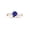 Rose Gold, variant on 14K Yellow Gold Elegant Twisting Split Shank Diamond Engagement Ring with a 0.5 Carat Tanzanite AAA Heirloom Center Stone