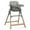 Fossil Gray, variant on Evolur Tiny Throne 2-in-1 Portable High chair in Matcha Green, Baby High Chair Converts into Booster Seat & Adult Stool, Removable Tray and Easy To Clean