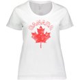 thumbnail image 3 of Inktastic Canada Maple Leaf Women's Plus Size T-Shirt, 3 of 5