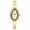 Gold, variant on Women's Rhinestone Bangle Watch: Analog Quartz Movement Roman Numeral Dial Rhinestone Decor Teardrop Shape Wristwatch for Women