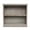 Antique Black, variant on 36 in. Rustic Bookcase with 1 Adjustable Wood Shelf, Soft White