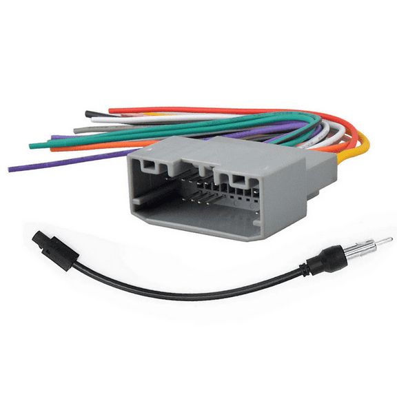 Zyutasoan Car Stereo Radio Cable Adapter Wire Harness&Antenna For Jeep Dodge Wrangler