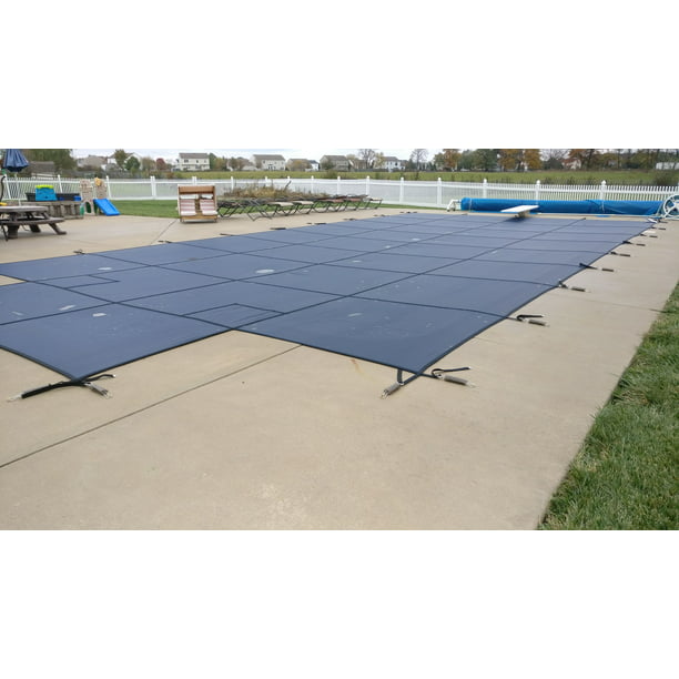 Water Warden Mesh Safety Pool Cover With Center End Step