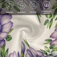 thumbnail image 6 of Cloth Napkins Set of 4 - 20x20 Inches, Purple Flowers Washable Reusable Table Napkins, Spring Leaves Floral Plants Beige Soft & Absortbent Dining Napkin for Party Wedding Hotel Restaurant, 6 of 8