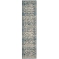 thumbnail image 2 of SAFAVIEH Artisan Kasandra Floral Bordered Runner Rug, Silver/Blue, 2'2" x 8', 2 of 7