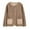 Brown, variant on BiZtdJrK Womens Oversized Teddy Fleece Jackets Casual Button Open Front Cardigans Coat Solid Color Long Sleeve Jacket with Pockets Todays Sale Pink XXL