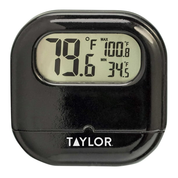 Taylor Indoor/Outdoor Digital Thermometer with Reversible SuctionCup