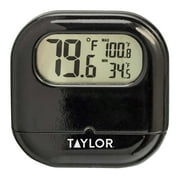Taylor Indoor/Outdoor Digital Thermometer with Reversible Suction-Cup