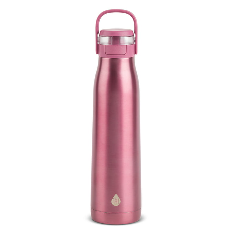 Liberty 32 oz. Berry Insulated Stainless Steel Water Bottle with D-Ring Lid, Pink