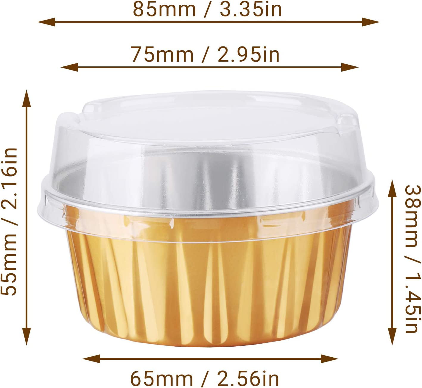 STANDARD Foil Cupcake Liners / Baking Cups – 50 ct AQUA – Cake Connection