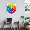 thumbnail image 3 of Art.com Color Wheel Stretched Canvas Print Wall Art by Peter Hermes Furian, 30" x 30", 3 of 4