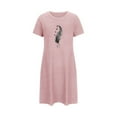 thumbnail image 5 of fatyb Womens Summer Nightgowns Sleepwear Comfy Short Sleeve Nightshirt Casual Sleepdress Loungewear, 5 of 7