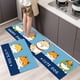 thumbnail image 2 of Alfombra de cocina duradera y resistente a la suciedad, alfombra para puerta de baño, alfombra para ducha, alfombra para pies, alfombra suave antideslizante con dibujos animados, 2 of 5
