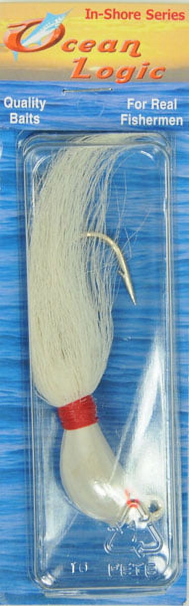 Ocean Logic Striper Fishing Jig, Color White,Size 2 oz.