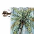 thumbnail image 5 of Coastal Blue Green Tree Kitchen Valances for Windows 42x12 Inch Kitchen Curtains Valances Rod Pocket Beach Tropical Plant Wood Grain Bathroom Window Valances for Window Treatment Decor, 5 of 6