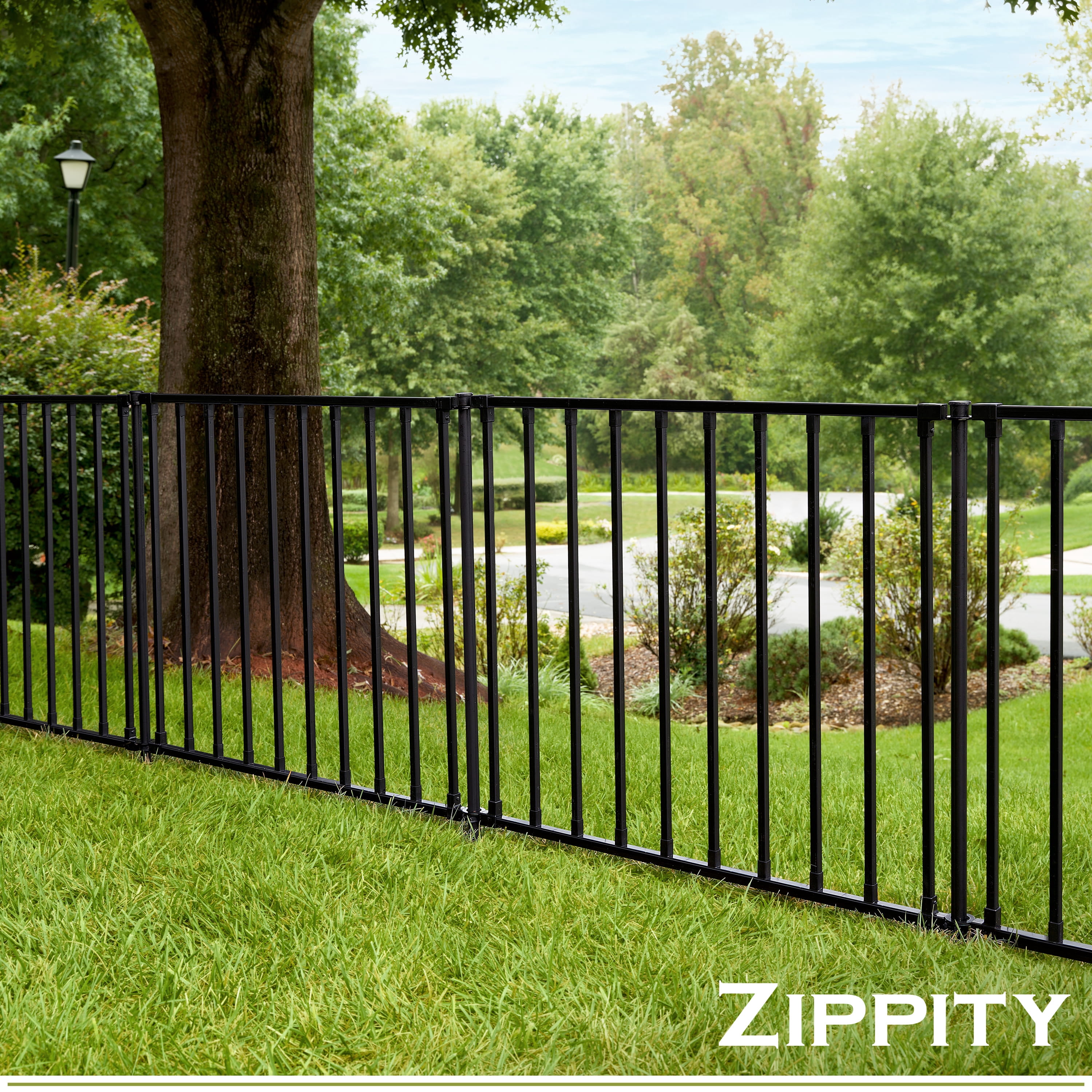 Zippity 3 ft. H x 3.5 ft W Zurich Poly-Steel No Dig Dog and Garden