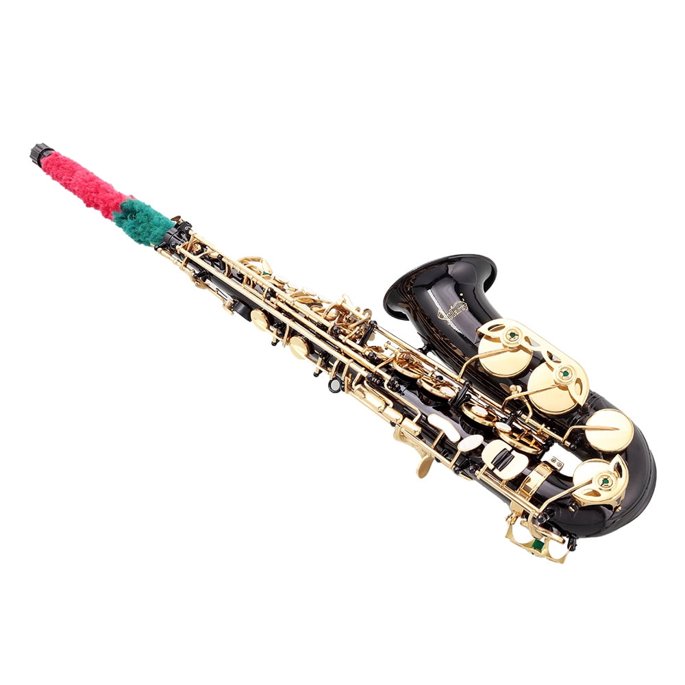 Alto Saxophone E-Flat Alto SAX Eb with 11reeds, Case, Carekit, Black Color for Students and Beginners
