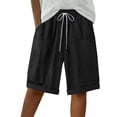 thumbnail image 6 of Only Moment Shorts for Women Jute Summer Casual High Waisted Wide Leg Drawstring Lounge Shorts Comfy 2026 Beach Vacation Clothes Golf Shorts Women Black,XL, 6 of 7