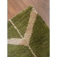 thumbnail image 6 of HAND KNOTTED WOOL GEOMETRIC MODERN AREA RUGS - 10'x14', Rectangle Shape, Green Beige Color, Classic Traditional Design, Low Pile Handmade Area Rugs for Living Room, Bed Room (N01052), 6 of 10
