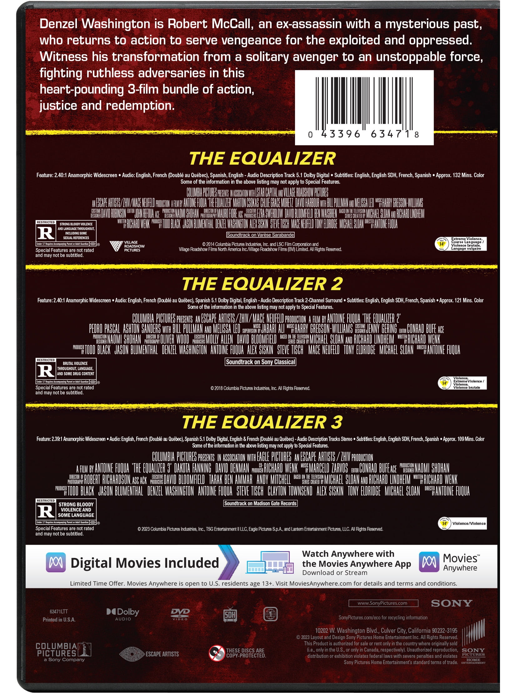 THE EQUALIZER DVD 1 & 2 & 3 セット Amazon.com: The Equalizer 1 & 2 [DVD] [2018] : Movies & TV