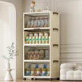thumbnail image 4 of Foldable Plastic Storage Cabinet - Child Toy Organizer, Baby Closet, No Installation Required, 4 of 6
