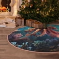thumbnail image 5 of Balery Underwater Plant Octopus Printed Christmas Tree Skirt , Merry Christmas Party Christmas Tree Decoration,Adjustable Tree Skirt-48", 5 of 6