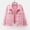 ii#-Pink, variant on QHRMKOG Women's Denim Jackets Fall Crop 3/4 Sleeve Jeans Jacket Solid Color Button Down Fashion Lightweight Shacket Trendy Oversized Blazers Casual Clothing with Pocket 3XL