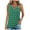 Green, variant on Annhoo Sleeveless Tops for Women Crew Neck Polka Dot Keyhole Tank Tunics Casual Comfy Beach Going out Blouses