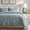 Blue Linen-Queen (92" x 96"), variant on Quilt Set Indigo Blue Queen (92" x 96") 3-Piece Medallion Bedding Coverlet