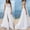 White, variant on Baqcunre Maxi Dresses for Women 2024 Women's Elegant Wedding Dress Lace V-Neck Evening Dress Bridal Gown Dress Lace Chiffon Dress Split Wedding Dress Dresses for Women 2024 White M(Hot)