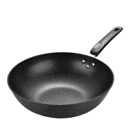 

Stone Frying Pan Nonstick Skillet with Ergonomic Handle 12 inch Metal Multifunction Saute Pans Wok Pan for Kitchen All Stovetop