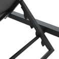 thumbnail image 6 of Bristol Outdoor Adjustable Aluminum Chaise Lounges with Cushion, Set of 4, Black, Dark Grey, 6 of 7