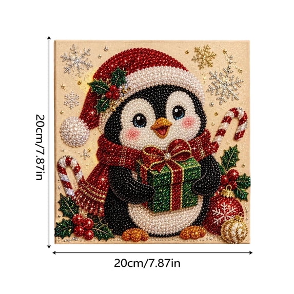Christmas 3D Beaded Art Kit Magic Pearl Painting Festive Craft for Home Mantel Wall Holiday Decor Santa Claus