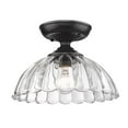 thumbnail image 4 of Audra 1-Light Semi-flush in Matte Black and Clear Glass, 4 of 4