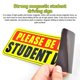 thumbnail image 3 of New Driver Magnet for Car Student Driver Car Funny Magnets Safety Warning Magnetic Reflective Signs for Teenage Driving Gifts, 3 of 5