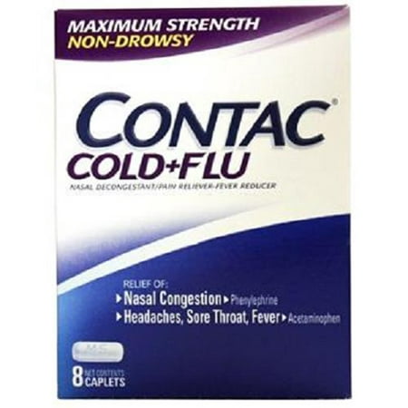 Product Of Contac, Cold & Flu, Count 1 - Medicine Cold/Sinus/Allergy / Grab Varieties &