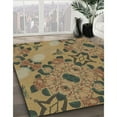 thumbnail image 3 of Ahgly Company Machine Washable Indoor Rectangle Transitional Metallic Gold Area Rugs, 7' x 10', 3 of 7