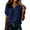 Navy, variant on longantii Linen Shirts for Women Puff Sleeve Button Down Henely Shirt Summer Lightweight Boho Beach Tops Dressy Casual Blouse Hot Pink S