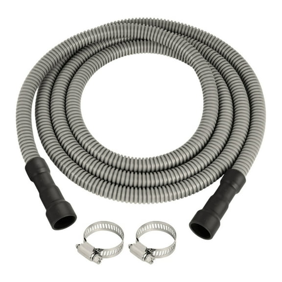 Dishwasher Drain Hose Extension 10 Feet Universal Fit Cut to Size Heavy Duty Clamp Leak Proof Design for 5/8inch 3/4in